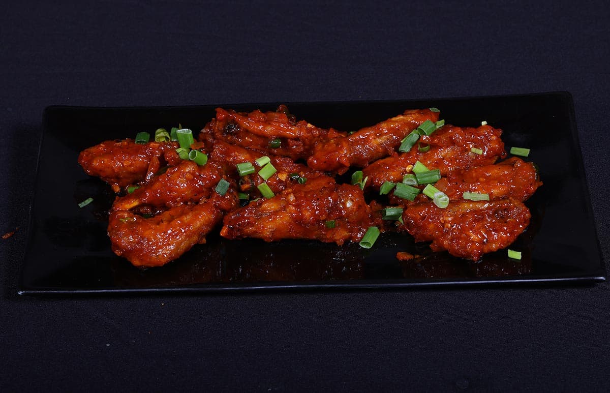 Honey chilli chicken wings at Foyer